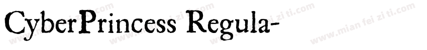 CyberPrincess Regula字体转换